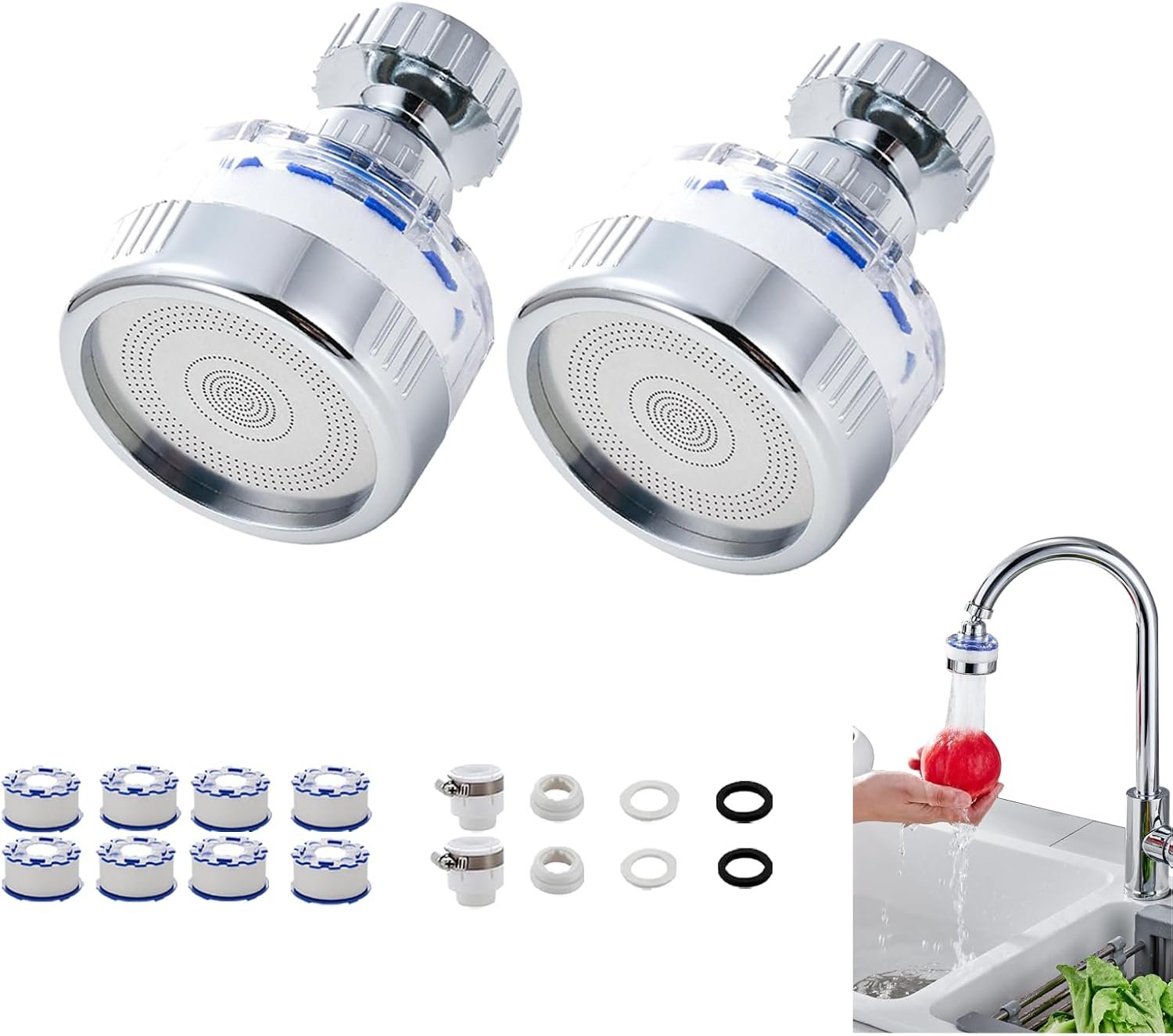 2-Pack Sink Faucet Filter